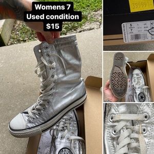Silver xhi top converse